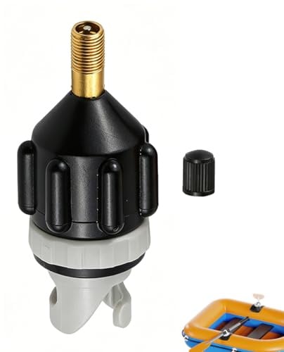 QEQSHQO Adattatore Pompa SUP 1 Pezzo Nero per Valvola Kayak Gommoni, Compatibile Compressore Gonfiabile, Ricambio Universale Accessorio per Paddle Board
