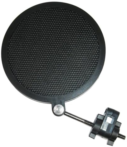 Mesh Microphone Cover Double Iron Shield Layer Filter Mic | Black, Keeps Mic Clean and Reduces Hissing and Lisping Sounds, Double Layer Mesh