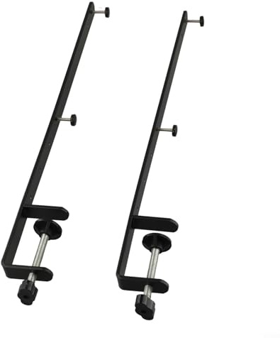 2 x Schreibtisch-Befestigungshalterung, Klemme, Regal-Organizer, nagelloses Design für Stecktafel, Wandtisch, Tischverlängerung, 415 mm
