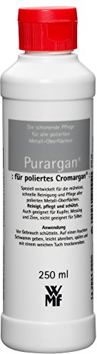 WMF Pflegemittel Purargan 250 ml, Reinigungsmittel für polierten Metall-Oberflächen, Cromargan