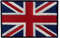 Britische Union Jack England-Flagge Emblem Grossbritannien Bestickter Aufnäher mit Haken- und Flauschbänder