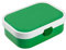 Mepal Brotdose Campus - Bento Box für Kinder - Brotdose mit Fächern & Gabel - Meal Prep Box mit Clip-Verschluss - BPA-frei & Spülmaschinenfest - 750 ml - Grün