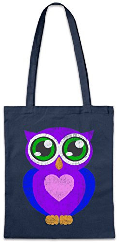 Urban Backwoods Comic Owl Hipster Bag Beutel Stofftasche Einkaufstasche