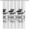 Shower Curtain 100% Polyester Decorative Bathroom Curtains Waterproof Mold-Proof with 12pcs Hooks Privacy Protection for Home and Hotel, White Shower Curtain Grey Stones … (180x200CM)