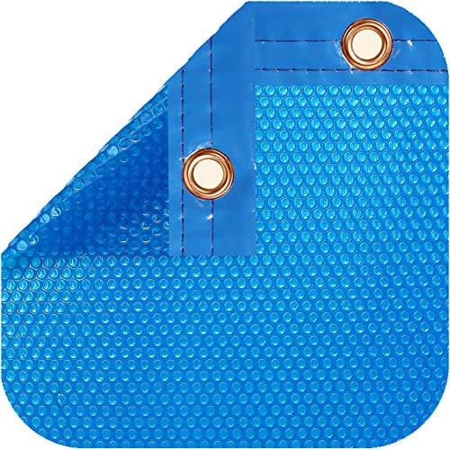 INTERNATIONAL COVER POOL Cobertor Solar 600 micras Eco para Piscina de 4 x 7 Metros con Refuerzo en Todo el Contorno