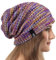 VECRY Damen Lässige Mütze Stricken Baskenmütze Gerippte Schädelkappe Winter Sommer Hüte (Colorful Lila)