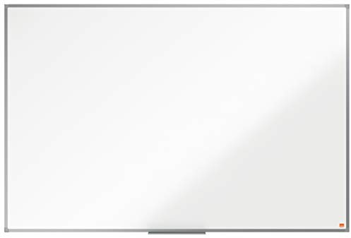 Nobo magnetisches Emaille Whiteboard, 100 x 1500 cm, Aluminiumrahmen, Traditionelle Eckmontage, Inkl. Stiftablage, Weiß, Essence-Serie, 1915475