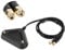 Wi-Fi Antenna Magnetic Stand Base, RP-SMA Female to RP-SMA Female Extension Cable Antenna Mount Magnetic Mount Base(black)