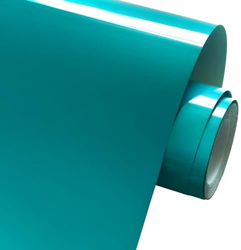 FOSER Lámina de vinilo para plóter, 30 cm x 3 m, para transferencia térmica, para manualidades, camisetas, telas (verde menta)