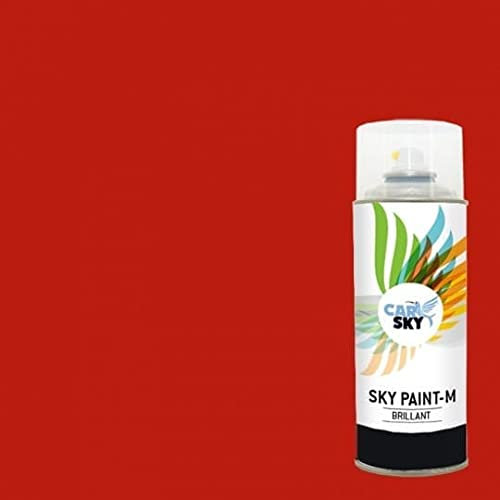CARSKY Bombe de peinture RAL Rouge Signalisation 3020 finition brillante 400ml