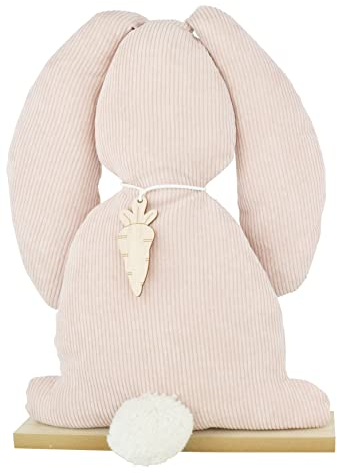 CHICCIE Aufsteller Hase Cord Rosa 28cm - Osterhase Osterdeko Deko Osterzeit