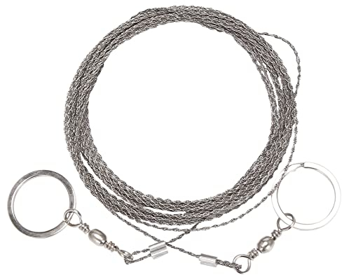 Ghulumn Hand Gezogene Außen Seil Säge 304 Edelstahl Draht Säge Camping Lebens Rettende Bearbeitung Hand Säge Draht 5M