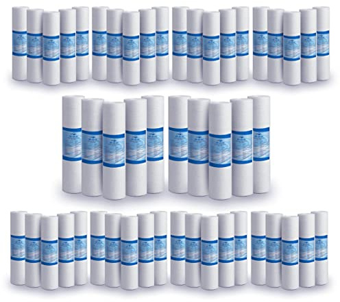 Swan Filtro Sedimenti 10 Pollici 5 Micron Ultrafiltrazione. Elimina Sabbia, Fango, Particelle di ruggine e impurità sospese. 50 Pezzi