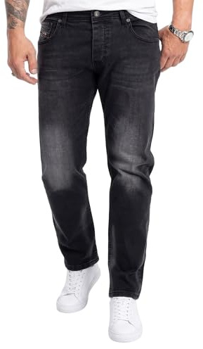 Rock Creek Jeans Herren Hose Regular Fit Gerades Bein Denim M31 | Klassische Herrenjeans mit geradem Schnitt, lange Jeanshose und Herrenhose für Alltag, Freizeit, Büro und Casual-Looks