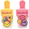Smiley 2 Stück Lipgloss, Lipgloss, klassische Tube, Kosmetik, langanhaltend, glatt, glänzend