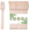 DeinPack 1000 Holzgabeln Birke 16cm | biologisch abbaubar | Nachhaltiges Besteck | Einwegbesteck | Holzbesteck