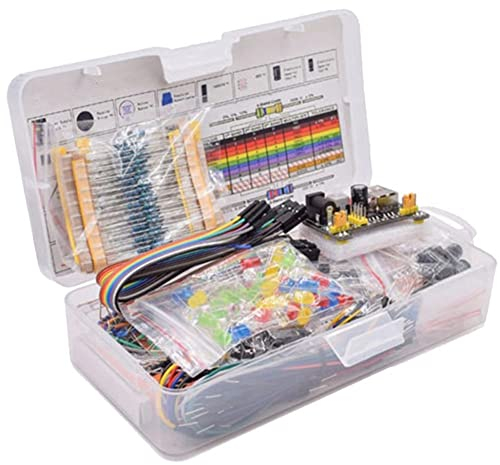Monaghan Nouveau Kit de Bricolage de DéMarrage de Composants éLectroniques de Planche à Pain avec BoîTe en Plastique pour Paquet de Composants pour R3