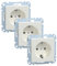 Schneider Electric MEG2301-0319 Merten Einsatz Schutzkontakt-Steckdose System M, 1 Smart, M-Plan, M-Creativ, Polarweiß glänzend (Packung mit 3)