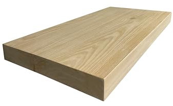 Sobre Encimera de Madera Maciza de Castaño Lavabo (Grueso 5cm, 80cm x 45cm)