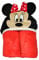Divas World Minnie Mouse Wearable Hooded Throw: Soft Plush Fleece Hoodie Blanket Wrap Poncho 120x150cm