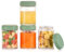 Haakaa Glass Baby Food Storage Container with Silicone Lid – 4pc 4 x 7oz,Premium Lab-Quality Borosilicate Glass, Plastic-Free, Freezer, Microwave & Ovensafe