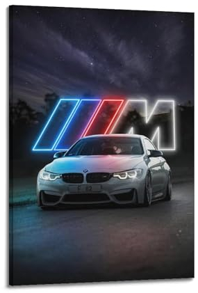 RTAG BMW F82 M4 Poster: Deutscher Sportwagen, Wandkunst, Modernes Familienschlafzimmer-Dekor, 30 x 45