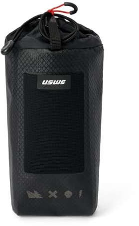 USWE Food Pouch Bikepacking Bag, Handlebar Bag Lightweight Waterproof Front Frame Water Bottle Holder and Snacks Bag 1.4L Capacity, For Racing, MTB, E-MTB, Gravel, Road Mountain Bicycle