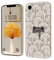 Kreative Cartoon Silikon Softcase Kompatibel mit iPhone XR Hülle, [Katze Pattern] Anti-Fall-Schutzhülle,weiß