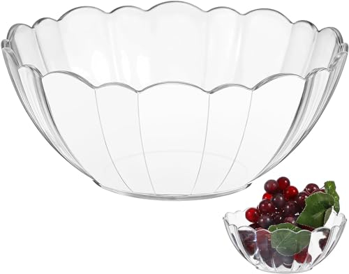 Ciotole Da Portata In Plastica Dura Trasparente, Ciotole Da Portata Robuste E Riutilizzabili, Per Insalata, Snack E Patatine - Feste, Picnic, Compleanni, Barbecue