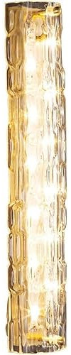 Applique Murale Appliques murales du Milieu du siècle Applique Murale en Tube de Verre en Laiton Applique Murale Moderne Minimaliste entièrement en cuivre Luminaires muraux de vani