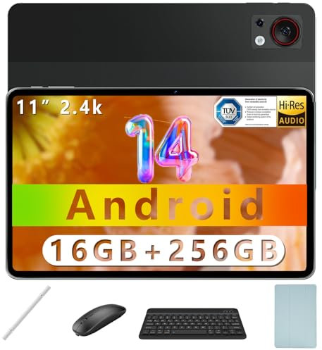 DOOGEE T30S Tablet Mit Tastatur, 11 Zoll Android 14, 16GB RAM+256GB ROM (1TB TF), 8580mAh Akku, Octa-Core, 2,4K Display, Mit Stift Und Maus, 5G WiFi, OTG, GPS, Widevine L1