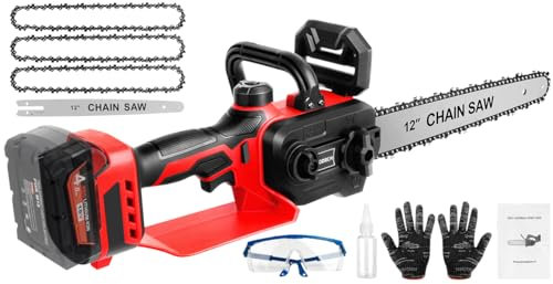 Milwaukee M18 - Mini motosega senza fili compatibile con batteria da 18 V, 12 pollici, con oliatore automatico e blocco di sicurezza, per legno,