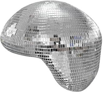 TUCAI Melted Disco Ball Decor - Mirror Ball Aesthetic Shelf Decor for Maximalist Modern Home, Office, Bedroom
