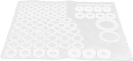 GETAJGHSD 79pièces Silicone Washer Gasket Joints Toriques Étanches Silicone Pour Robinet Tuyau Et Équipement De Jardin Blanc Résistant Chaleur Facile à Installer