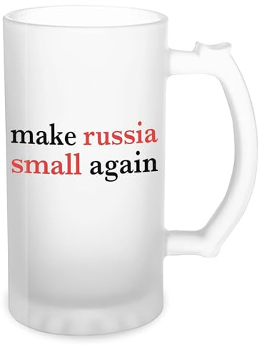 Zelensky Make Russia Small Again Transparent Bierkrug Stein 500ml Tasse