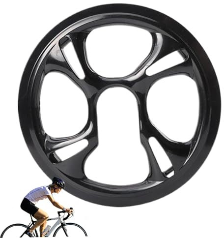 Xweptuy Fahrradkettenschutz, 4 Löcher 48 Zähne Plastikkettenkettenabdeckung, praktischer Universal Bike Kettenschutz für die meisten Fahrräder, Bergfahrräder, Straßenfahrräder in der Stadt