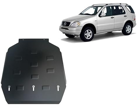 Scut Protection Stahl Unterfahrschutz für Getriebe und Differenzial kompatibel mit Mercedes ML W163 (1998-2005) Scut Protection