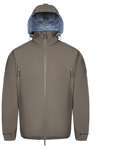 Highlander Cyclone Pro Waterproof Jacket Regenjacke Herren – wasserdicht 20.000 mm, atmungsaktiv, winddicht – Outdoor-Jacke mit Kapuze – Funktionsjacke für Trekking, Einsatz, Bushcraft, Survival