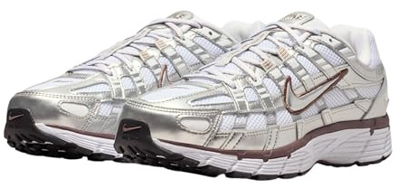 Nike P-6000 Damenschuhe (White/Metallic Silver/Black/Tattoo), Weiß/Metallic-Silber/Schwarz/Tattoo, 9