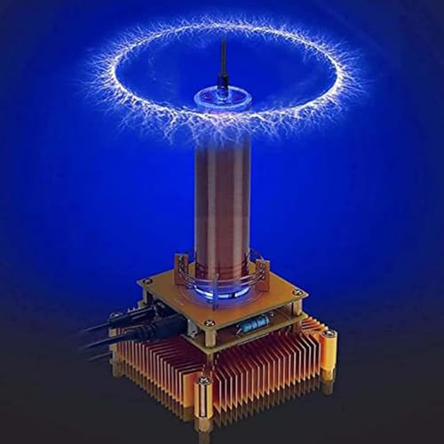 XNZJHPP Bobina di Teslas Musicale, generatore di Arco a Scintilla con fulmini Artificiali tattili, Design Sicuro a Bassa Corrente, per l;apprendimento della Fisica, l;Istruzione Elettronica