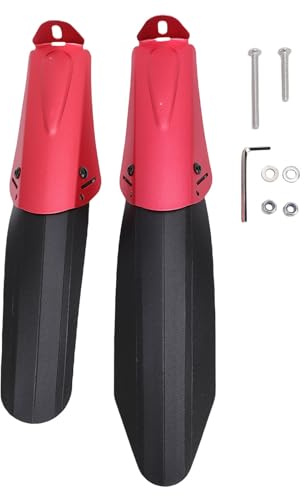 Set de Garde - Boue pour Vélo Pliant, Aluminium et PP, Ajustable pour 14-20 Pouces - Protection Imperméable, Installation Facile, Adapté à Plusieurs Modèles (Rose)