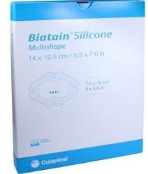 BIATAIN Silicone Schaumverb.Multishape 14x19,5 cm 5 Stück
