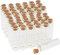 VBS XXL 48er-Pack Glasflaschen mit Korken 20ml Glasröhrchen