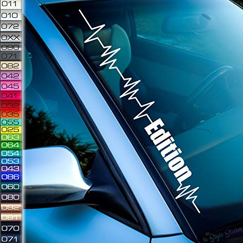 Autoaufkleber Pulsschlag Edition Aufkleber Frontscheibenaufkleber 26 Farben Autoaufkleber Edition 30 Edition Tuning Tuningsticker