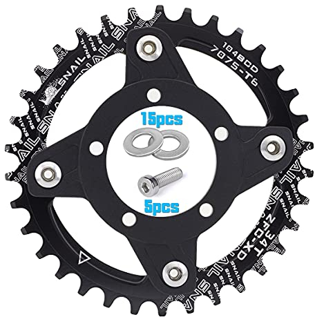 ISOAR Motor Bike Gear Getriebe Adapter Motoren adattatore 36V/48V Mid Drive Kettenblatt Spider 104BCD für Bafang bb Mittelmotor BBS01B BBS02B 250W 350W 450W 500W 750W 34-52T Kit