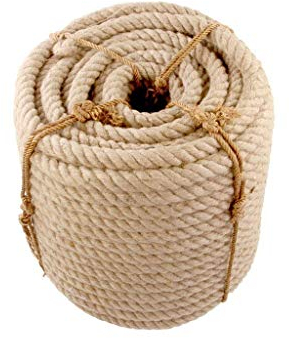 SWB Safety Natürliche 5-10M 35/40mm Starke Jute Hanfseile Schnur Schnur Rustikale Land Handwerk DIY Handgemachte Accessoires Nordic Home Decor Katze Haustier Kratzen (Size : 40MM/8M)