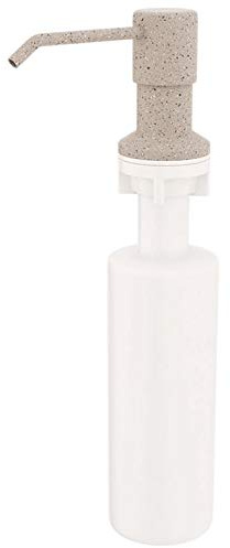 Beige Granite Liquid Soap Dispenser Replacement Refillable Bathroom 250ml Tank
