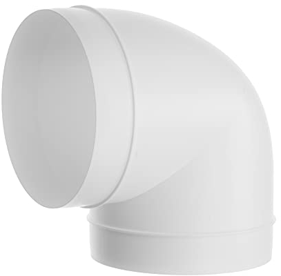 125 mm Rohrleitung 90 Grad Winkelschlauch Belüftung Rundrohr Biegeverbinder 5 Inch / 12,5 cm