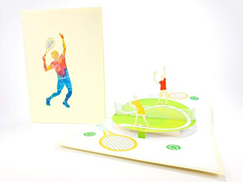 Pop-Up-Karten für Tennissport, Snowboard, Vintage-Flugzeug, kreatives Geschenk, Postkarte, Geburtstag, Valentinstag, Grußkarten für Liebhaber