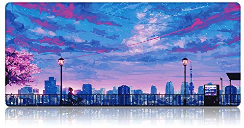 Bimormat Grand tapis de souris de jeu, 900 x 400 mm, XXL, sous-main, tapis de souris,, améliore la précision et la vitesse (90 x 40 G26slwolf)